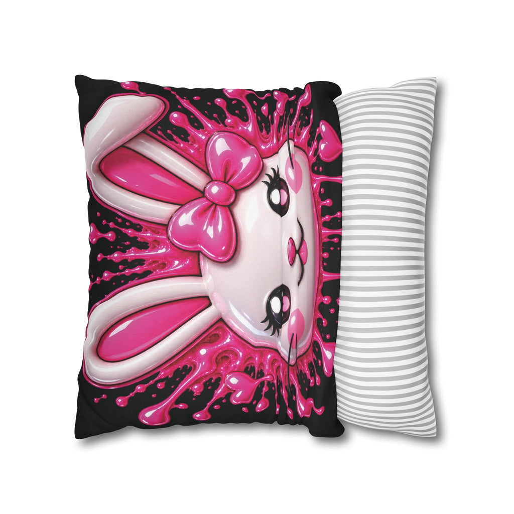 SHIBUYA RABBIT 3D – Kawaii Throw Pillow | Japanese Bunny Cushion | Pink Anime Room Decor | Cute Sofa Pillow | Harajuku Home Decor | Cool Living Club