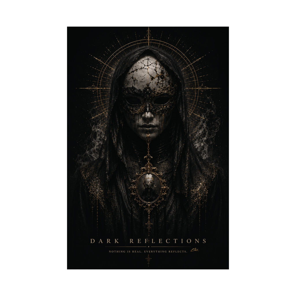 DARK REFLECTIONS – The Veiled Oracle | Gothic Poster