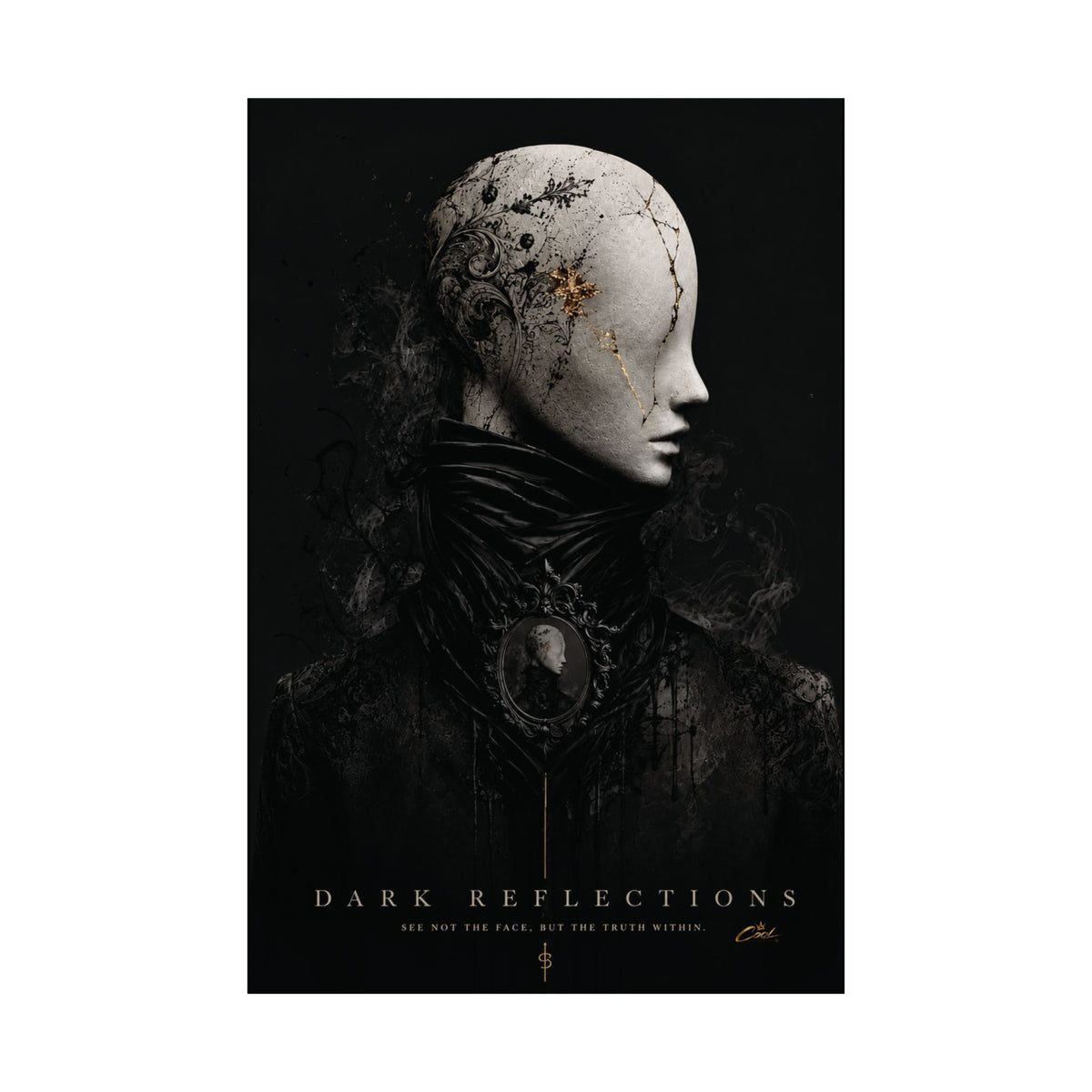 DARK REFLECTIONS – The Faceless | Gothic Poster