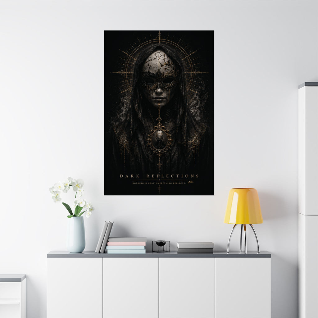 DARK REFLECTIONS – The Veiled Oracle | Gothic Poster