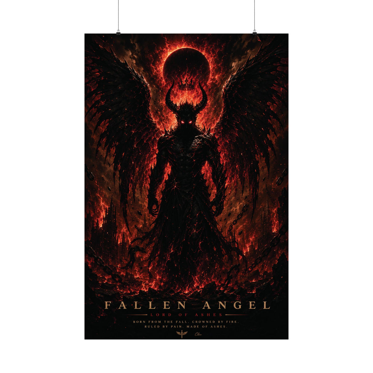 FALLEN ANGEL – Infernal Rebirth | Gothic Poster