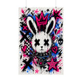 Graffiti Bunny X | Street Art Poster