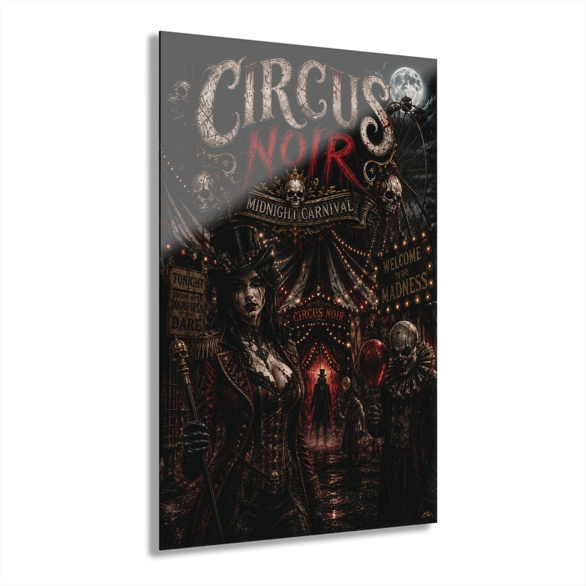 CIRCUS NOIR – Mistress of the Dark Carnival | Acrylic Print