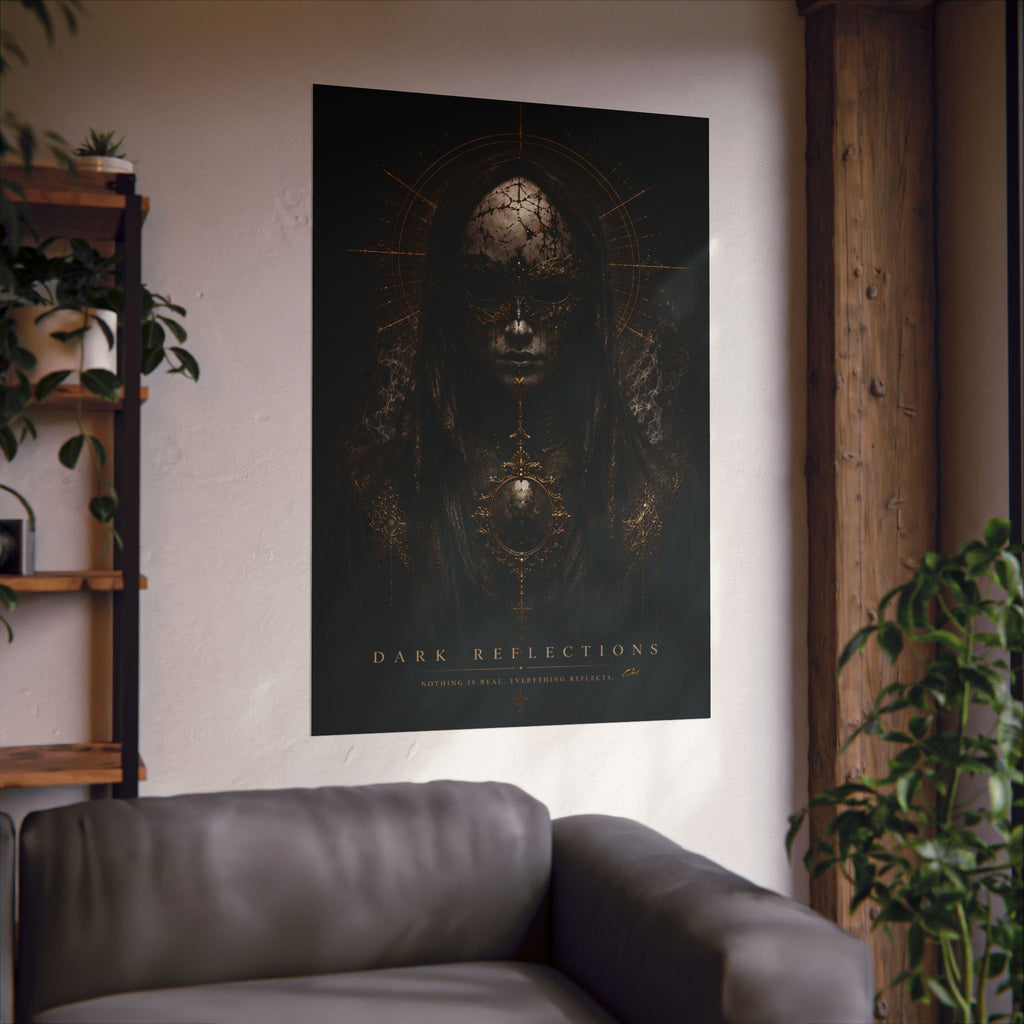 DARK REFLECTIONS – The Veiled Oracle | Gothic Poster