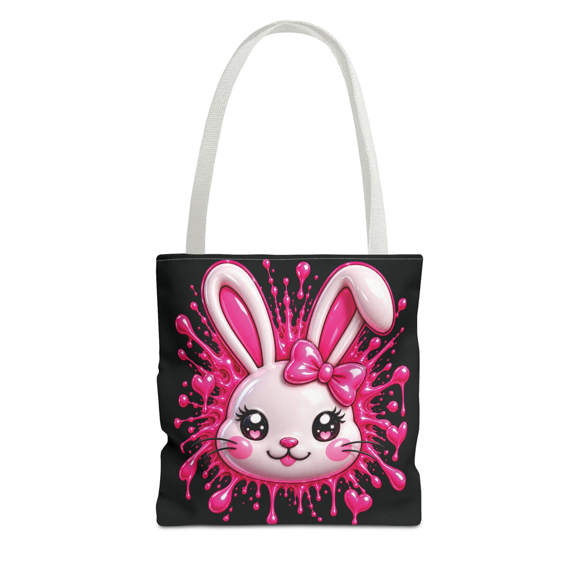 SHIBUYA 3D – Kawaii Pink Bunny Tote Bag | Tokyo Streetwear Japanese Art | Cool Living Club