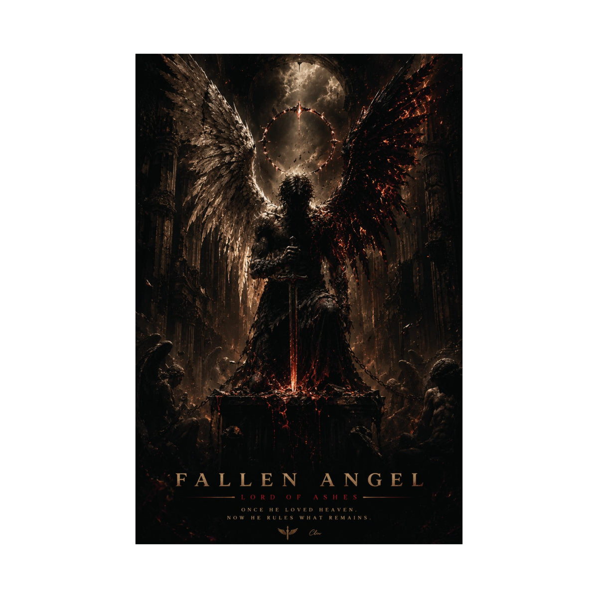 FALLEN ANGEL – Eclipse Ascension | Gothic Poster