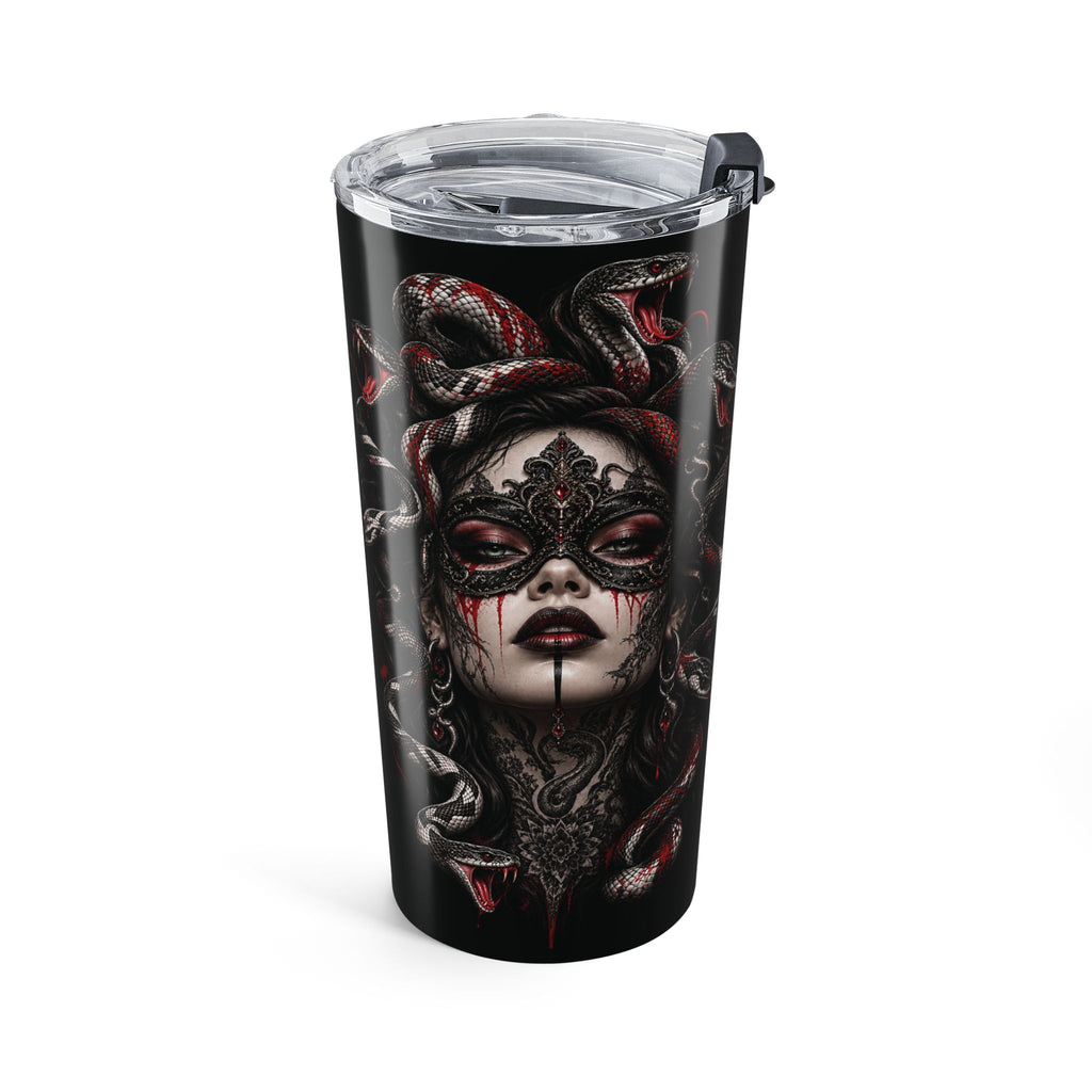 MEDUSA NOIR – Serpent Queen | 20oz Stainless Steel Tumbler | Gothic Snake Travel Mug | Dark Fantasy Coffee Cup | Horror Drinkware | Premium Insulated Cup | Cool Living Club