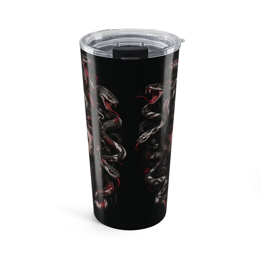 MEDUSA NOIR – Serpent Queen | 20oz Stainless Steel Tumbler | Gothic Snake Travel Mug | Dark Fantasy Coffee Cup | Horror Drinkware | Premium Insulated Cup | Cool Living Club