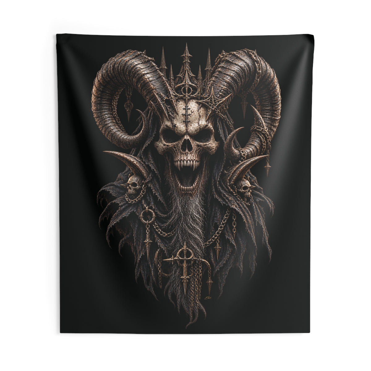 FALLEN ANGEL – The Ashen Crown 3D | Wall Tapestry