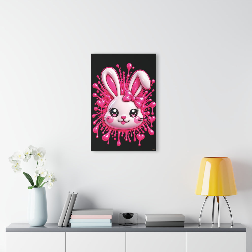 SHIBUYA RABBIT 3D – Premium Acrylic Wall Art | Kawaii Japanese Bunny Decor | Pink Anime Room Aesthetic | Modern Acrylic Print | Cool Living Club