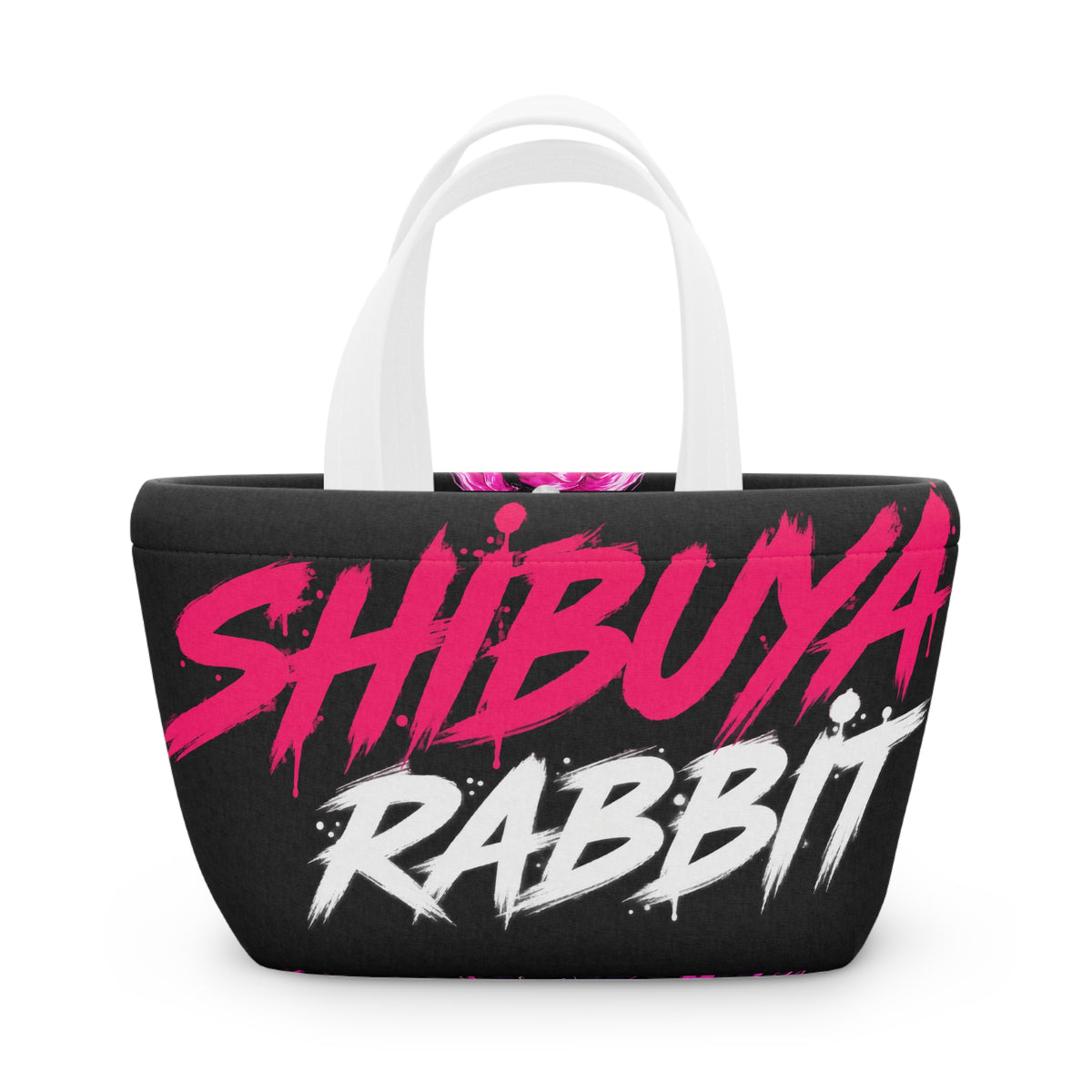 SHIBUYA Tokyo Girl Lunch Bag | Anime Kawaii Insulated Lunch Tote | Pink Japanese Aesthetic Lunch Bag | Cool Living Club