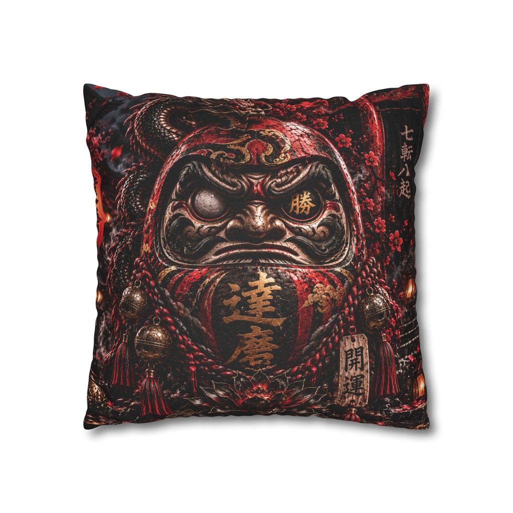 DARK DARUMA – Japanese Dragon | Throw Pillow