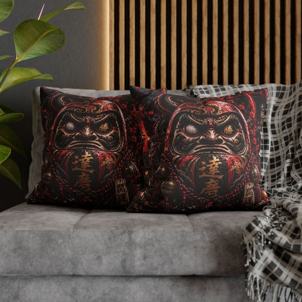DARK DARUMA – Japanese Dragon | Throw Pillow
