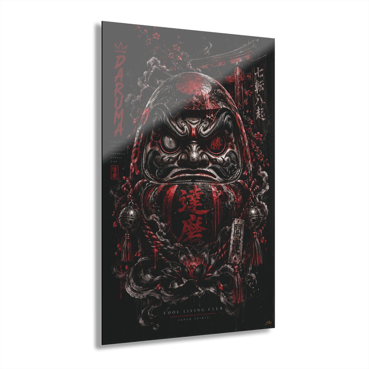 DARK DARUMA – Japanese Spirit | Acrylic Print