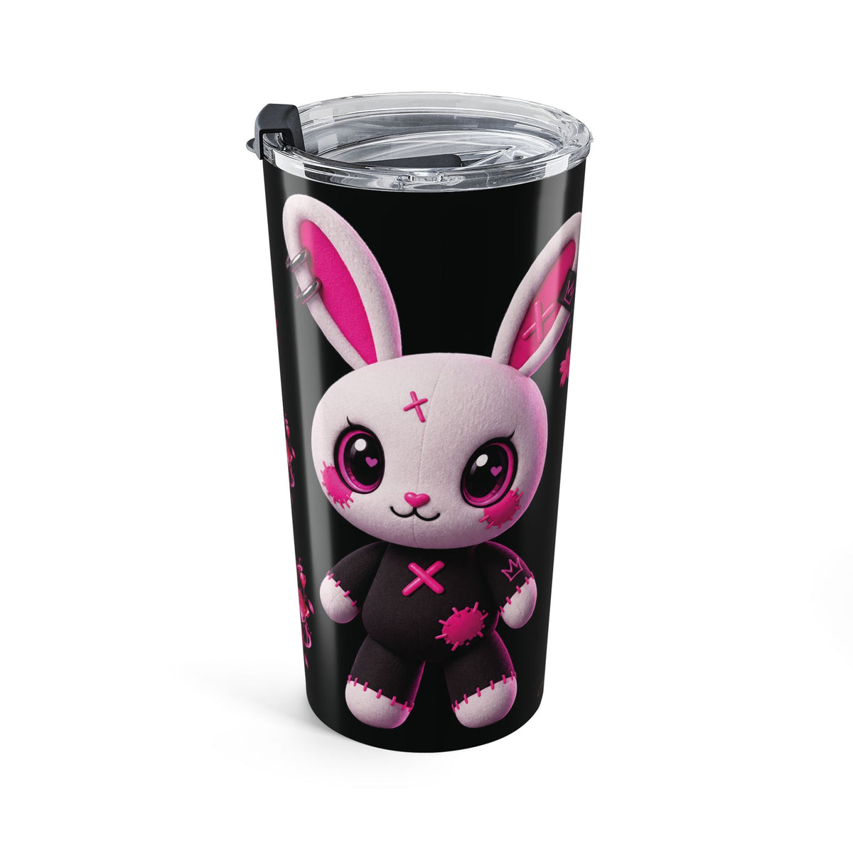 SHIBUYA NEON – Electric Bunny | Premium 20oz Insulated Tumbler | Kawaii Anime Travel Cup | Cool Living Club