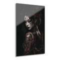 TOKYO GIRLS – Crimson Empress TW| Premium Acrylic Print | Japanese Gothic Wall Art | Tattoo Geisha Decor | Dark Fantasy Anime Artwork