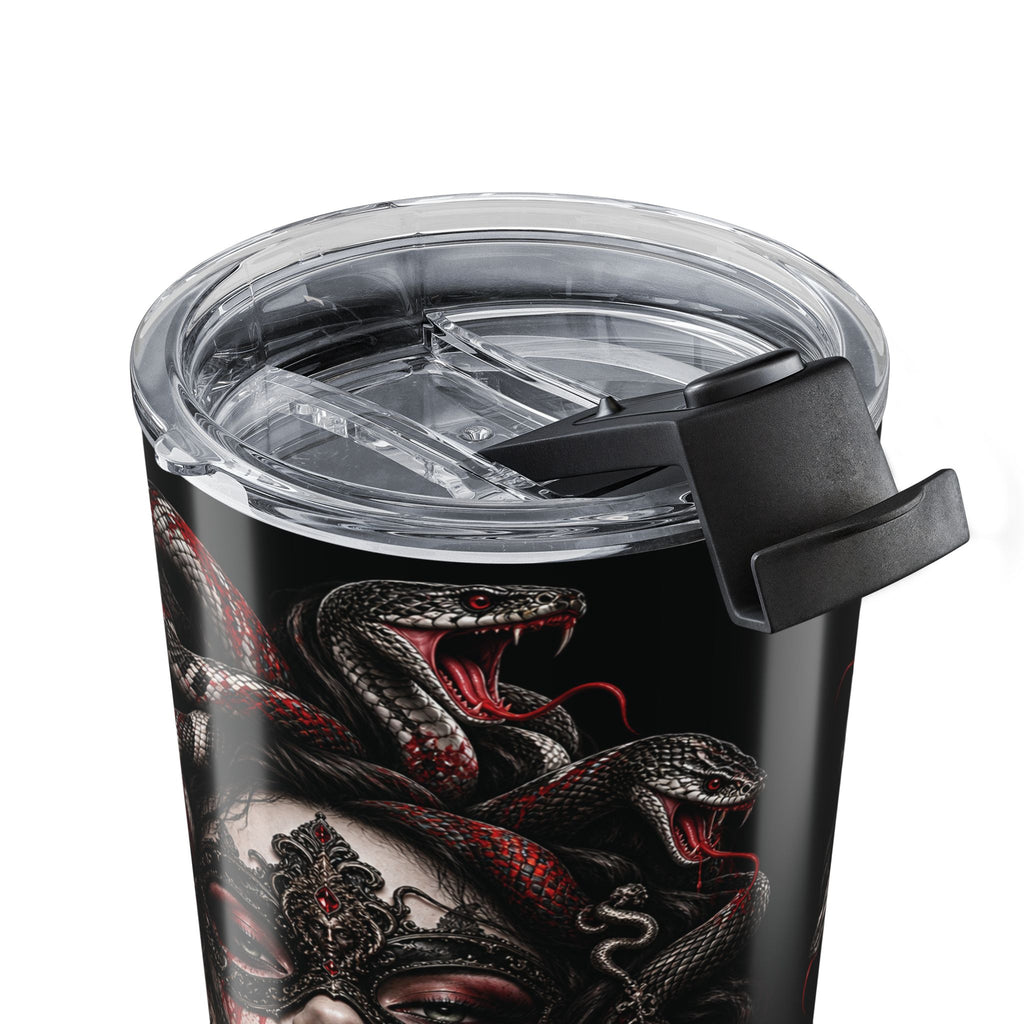 MEDUSA NOIR – Serpent Queen | 20oz Stainless Steel Tumbler | Gothic Snake Travel Mug | Dark Fantasy Coffee Cup | Horror Drinkware | Premium Insulated Cup | Cool Living Club