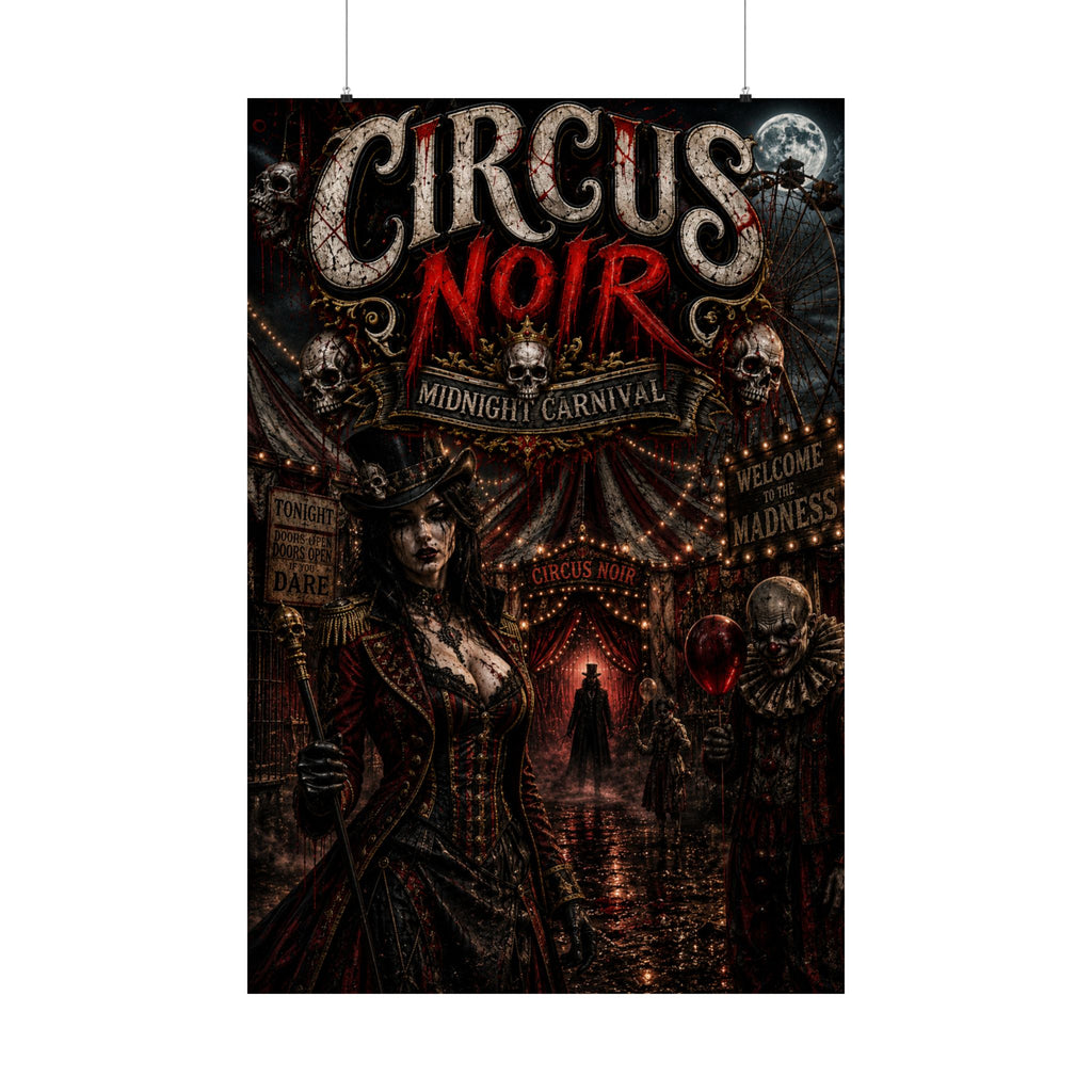 CIRCUS NOIR – Midnight Carnival | Gothic Poster
