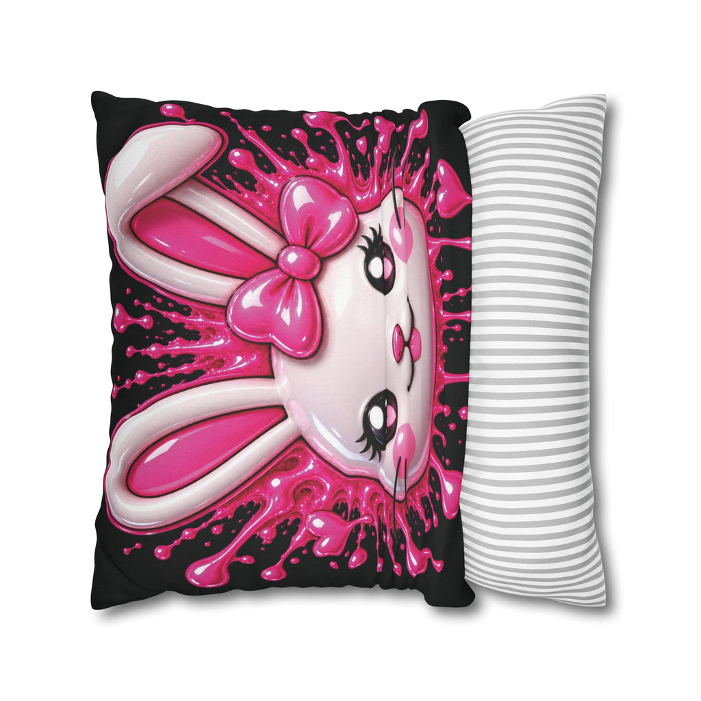 SHIBUYA RABBIT 3D – Kawaii Throw Pillow | Japanese Bunny Cushion | Pink Anime Room Decor | Cute Sofa Pillow | Harajuku Home Decor | Cool Living Club