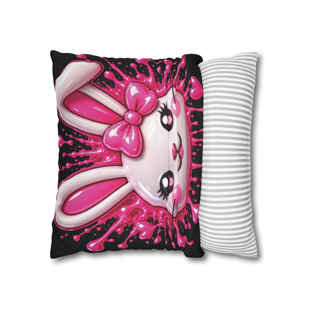 SHIBUYA RABBIT 3D – Kawaii Throw Pillow | Japanese Bunny Cushion | Pink Anime Room Decor | Cute Sofa Pillow | Harajuku Home Decor | Cool Living Club