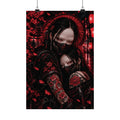 TOKYO GIRLS – Crimson Bond Matte Poster | Japanese Gothic Wall Art | Dark Anime Decor