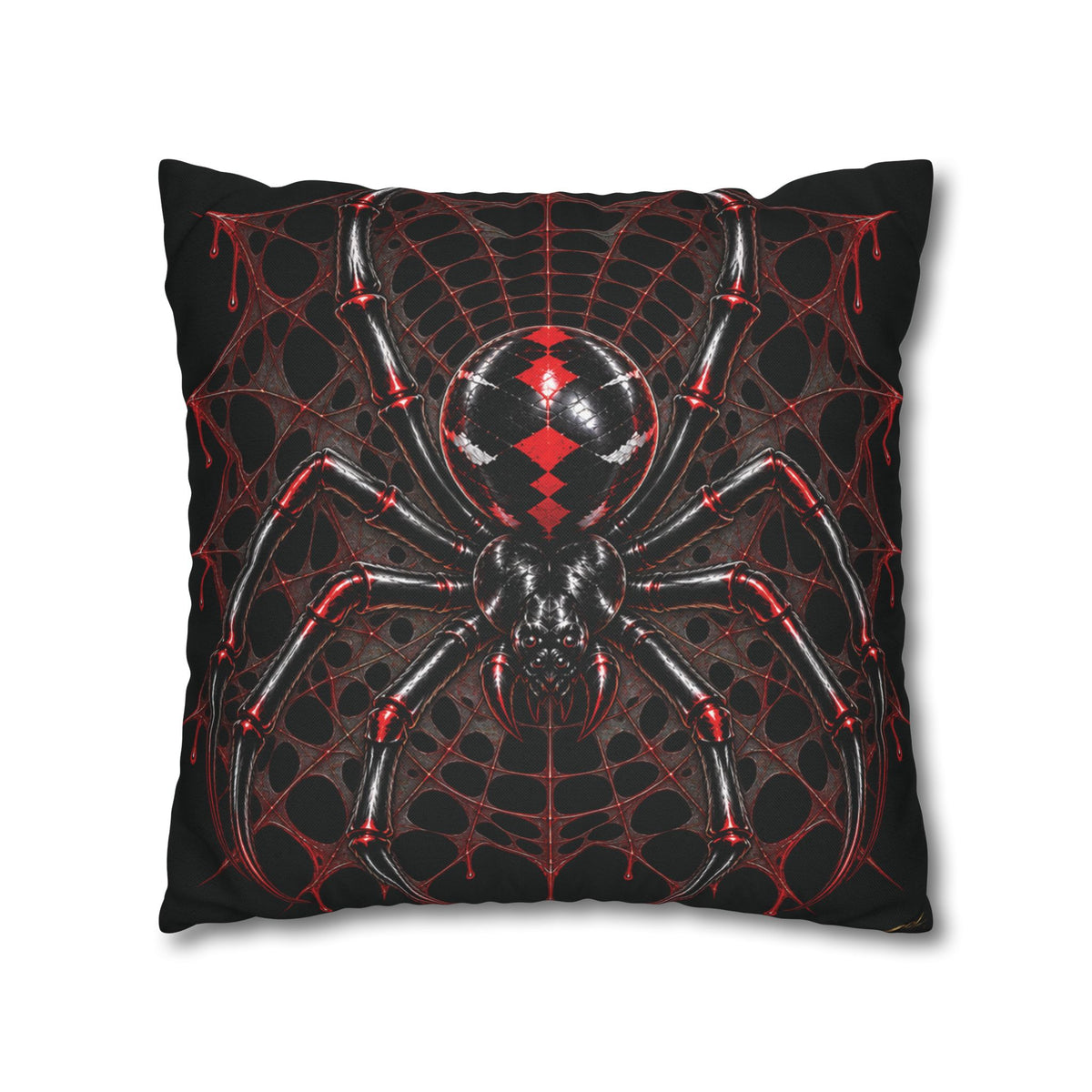 BLACK WIDOW – Spider | Gothic Throw Pillow