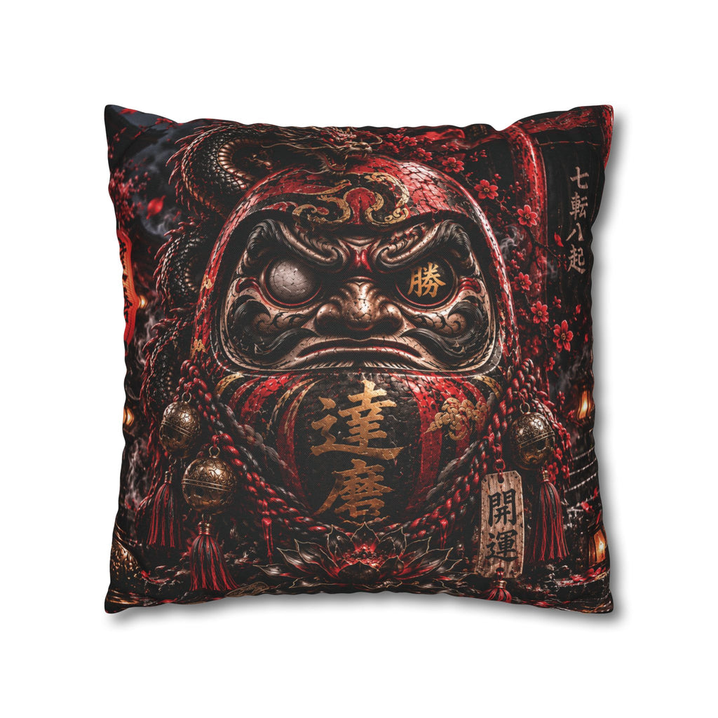DARK DARUMA – Japanese Dragon | Throw Pillow