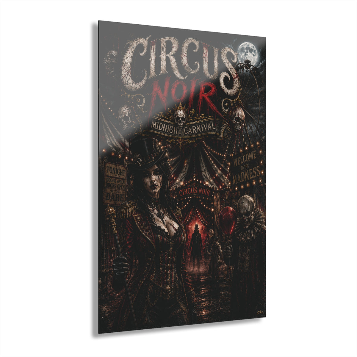 CIRCUS NOIR – Mistress of the Dark Carnival | Acrylic Print