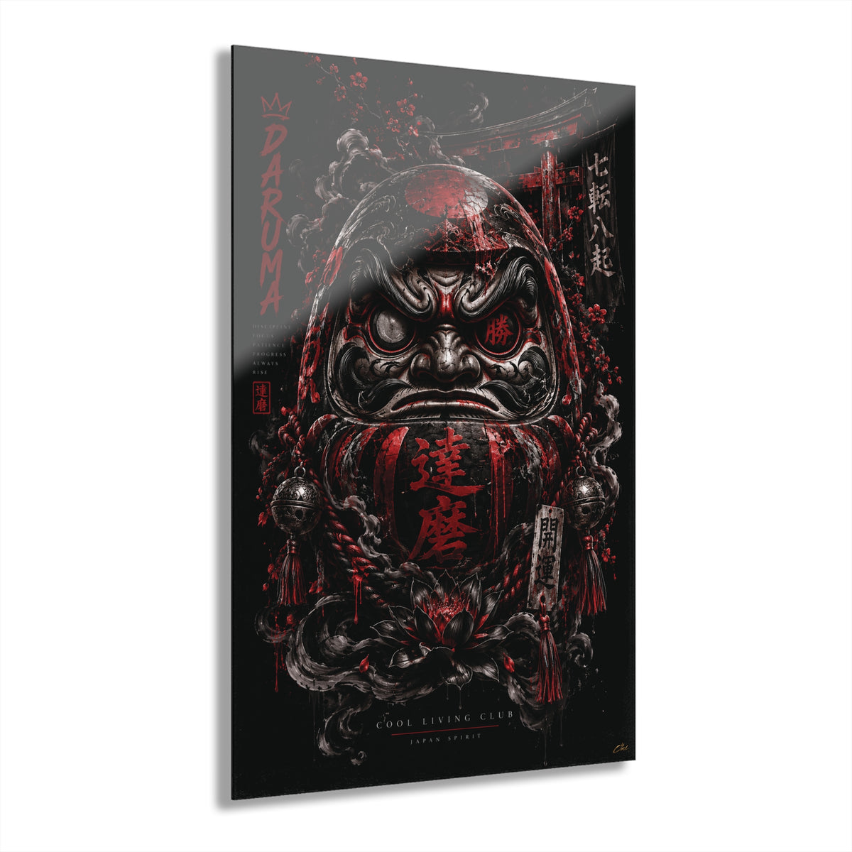 DARK DARUMA – Japanese Spirit | Acrylic Print