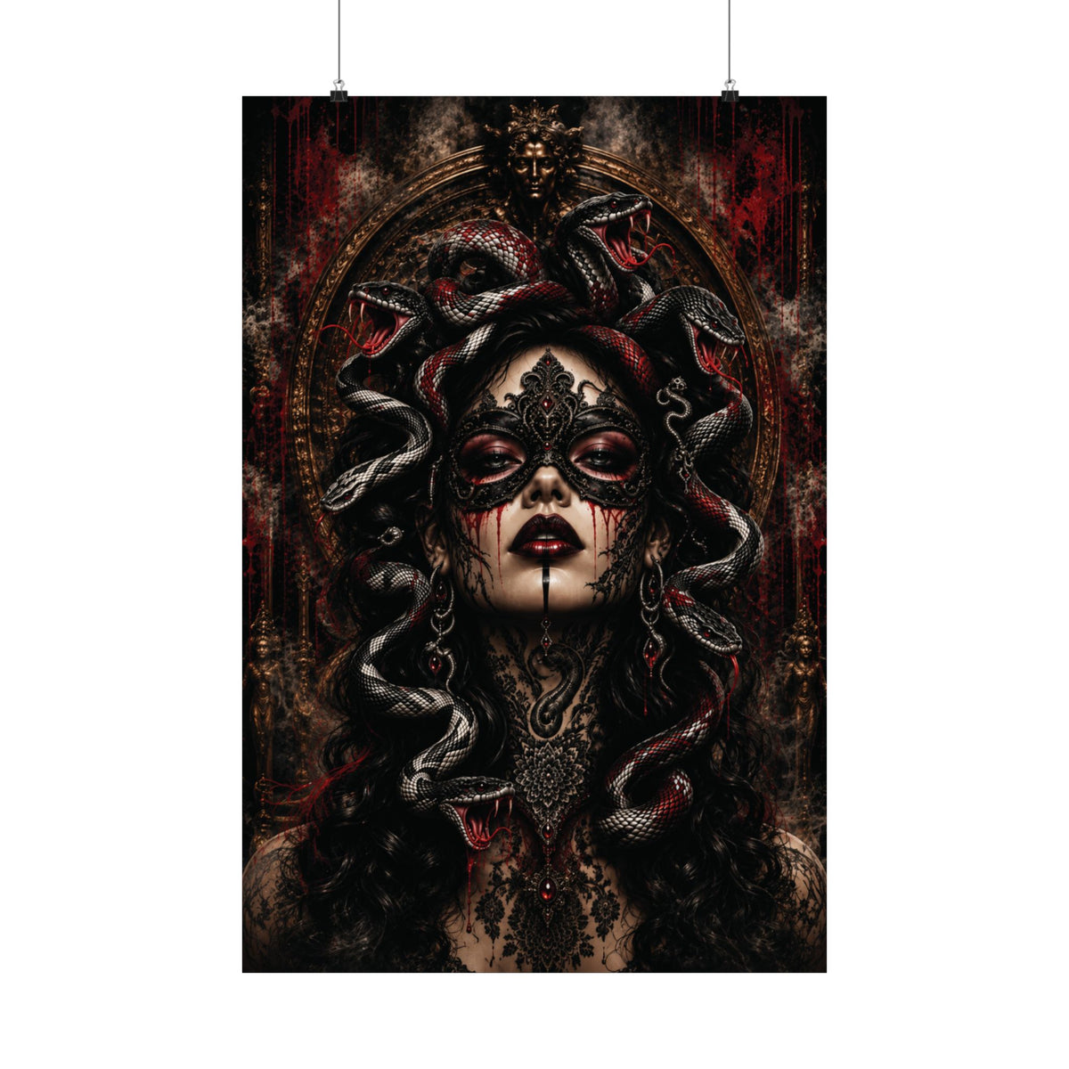 MEDUSA NOIR™ – Serpent Queen | Premium Matte Wall Poster