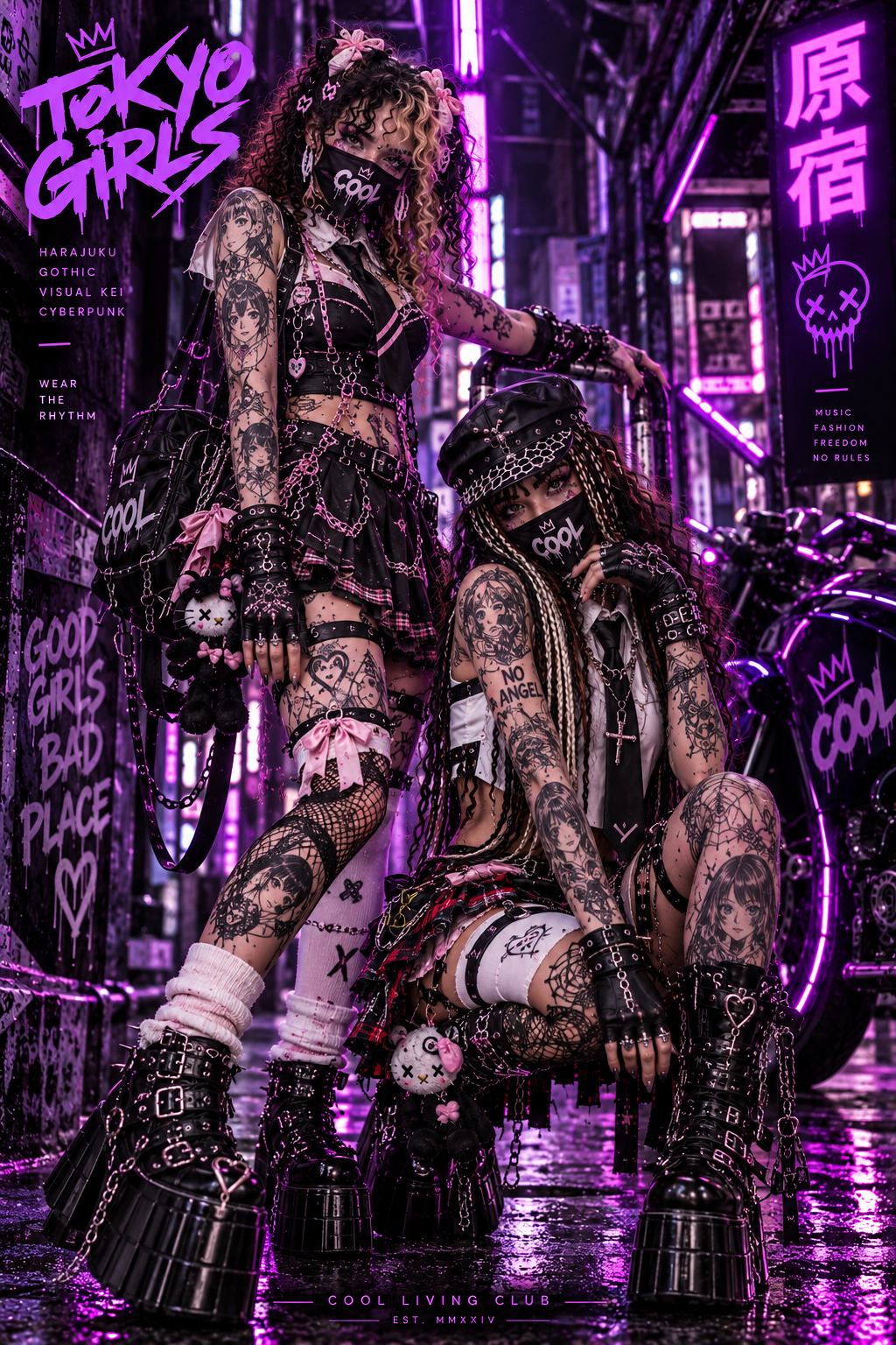 TOKYO GIRLS – Extreme Harajuku | Visual Kei T-Shirt