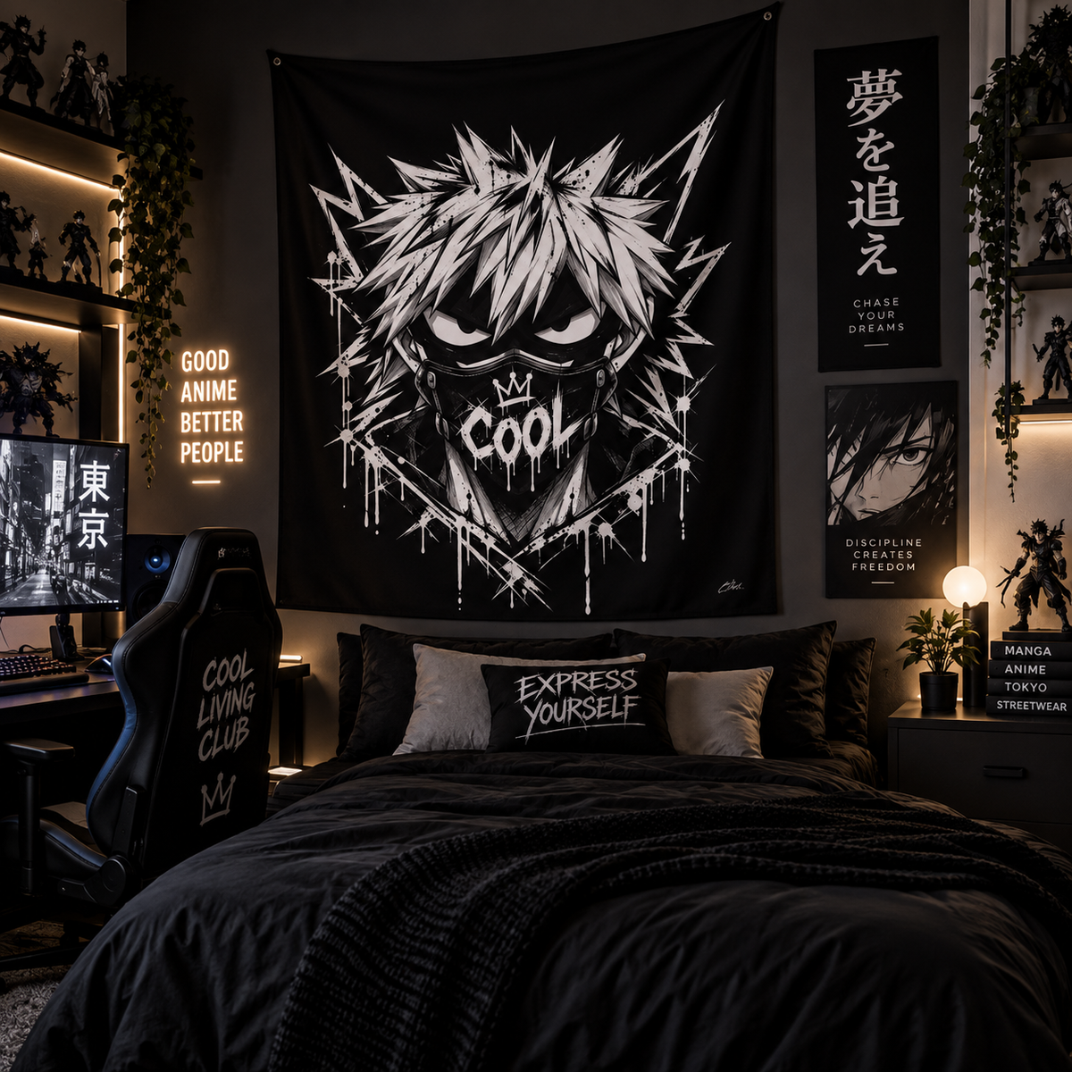 DARK REFLECTIONS – Explosive Hero | Wall Tapestry