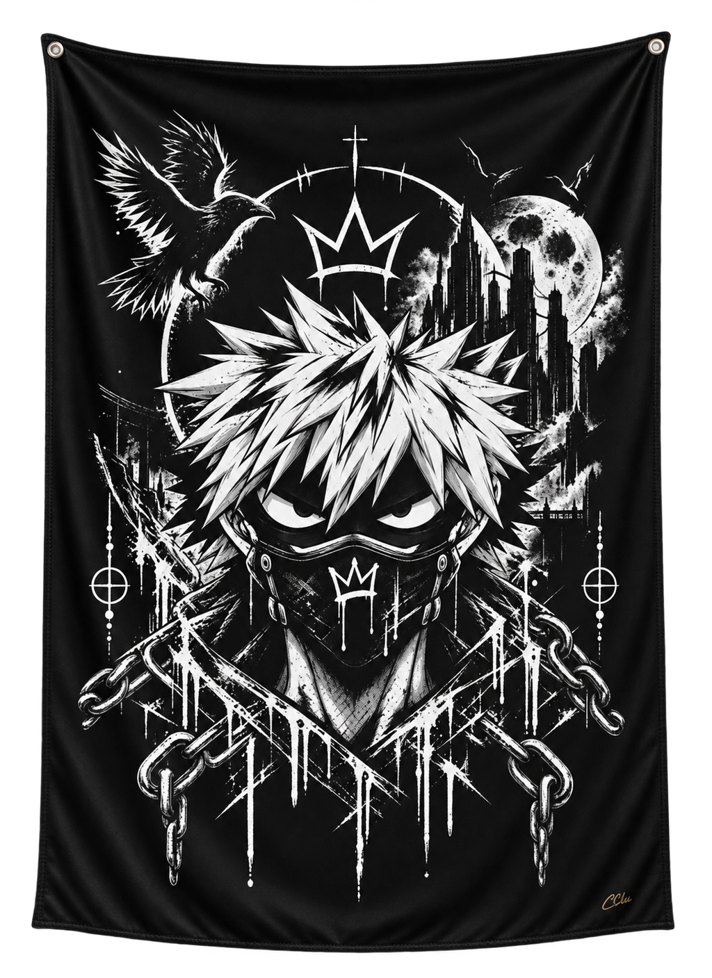 DARK REFLECTIONS – Explosive Shadow | Wall Tapestry