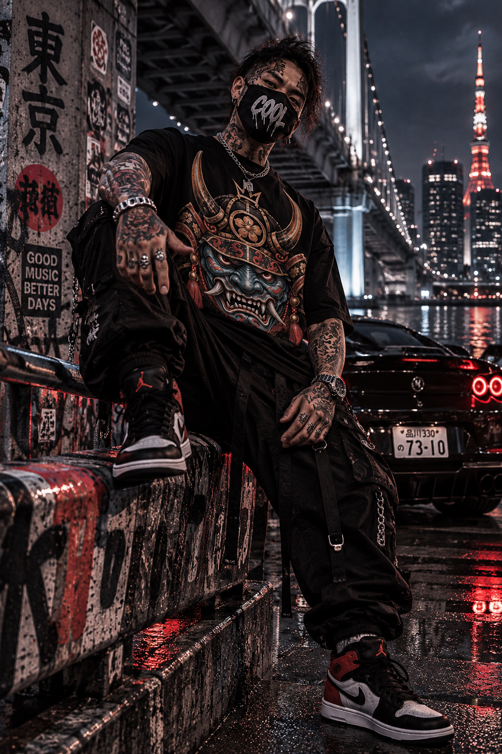 DARK DARUMA – Infernal Oni Emperor | Gothic T-Shirt