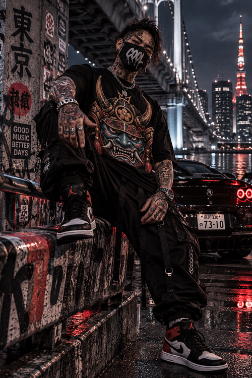 DARK DARUMA – Infernal Oni Emperor | Gothic T-Shirt