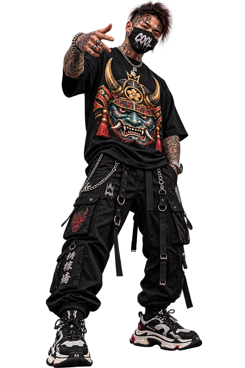 DARK DARUMA – Infernal Oni Emperor | Gothic T-Shirt