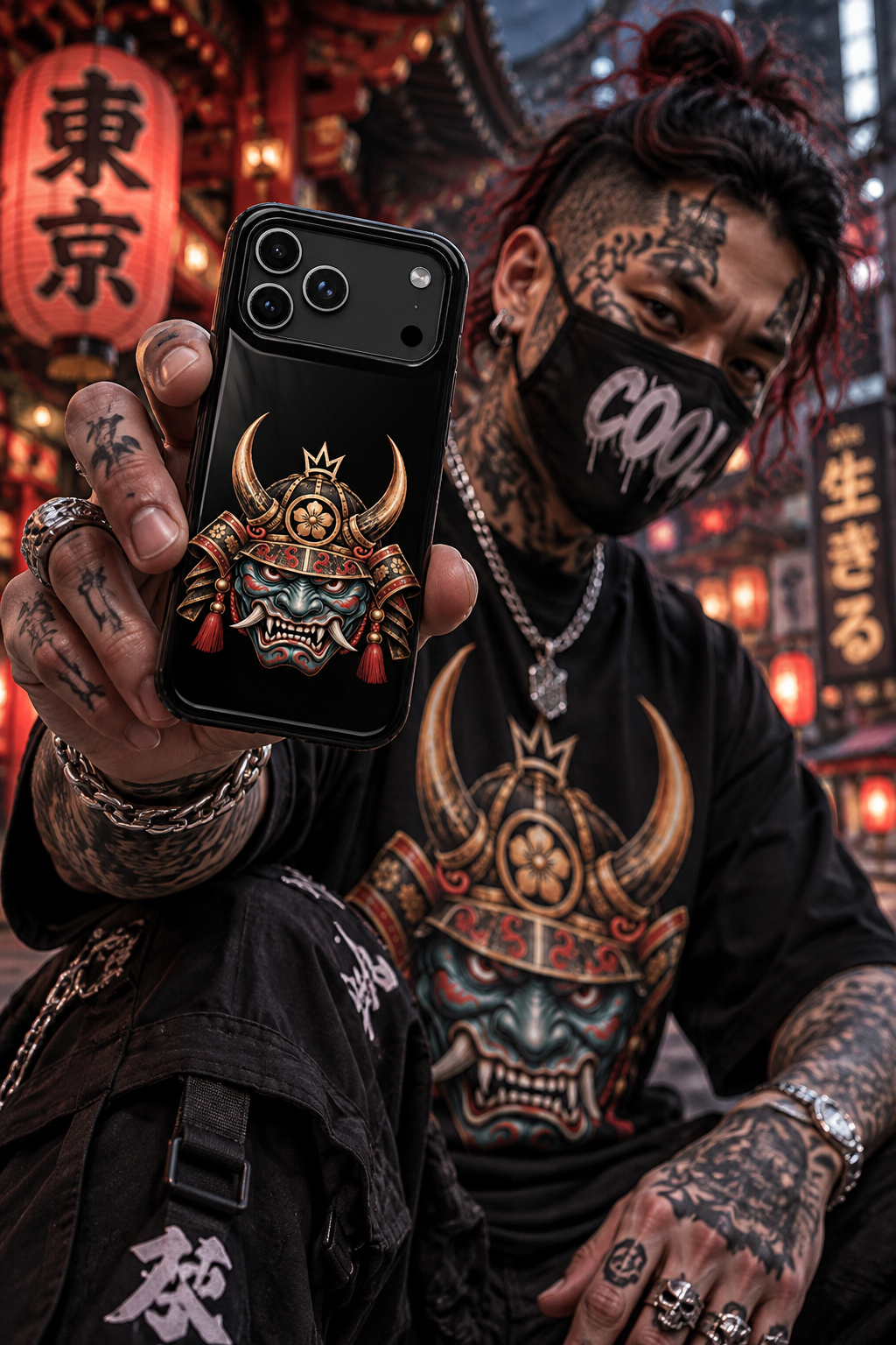 DARK DARUMA – Infernal Oni Emperor | Phone Case