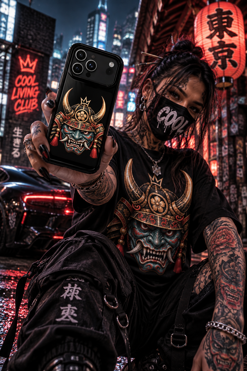 DARK DARUMA – Infernal Oni Emperor | Phone Case