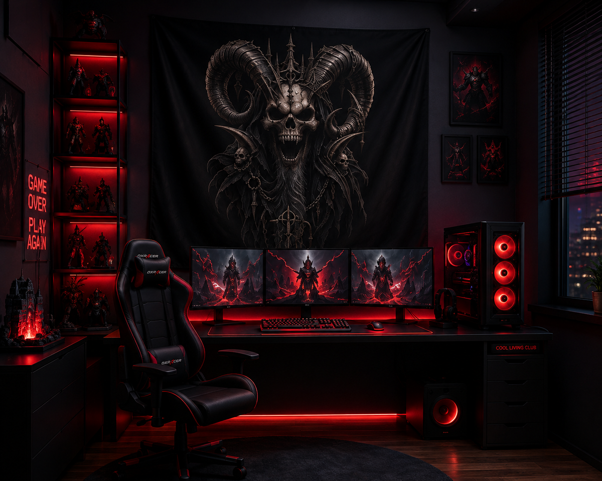 FALLEN ANGEL – The Ashen Crown 3D | Wall Tapestry