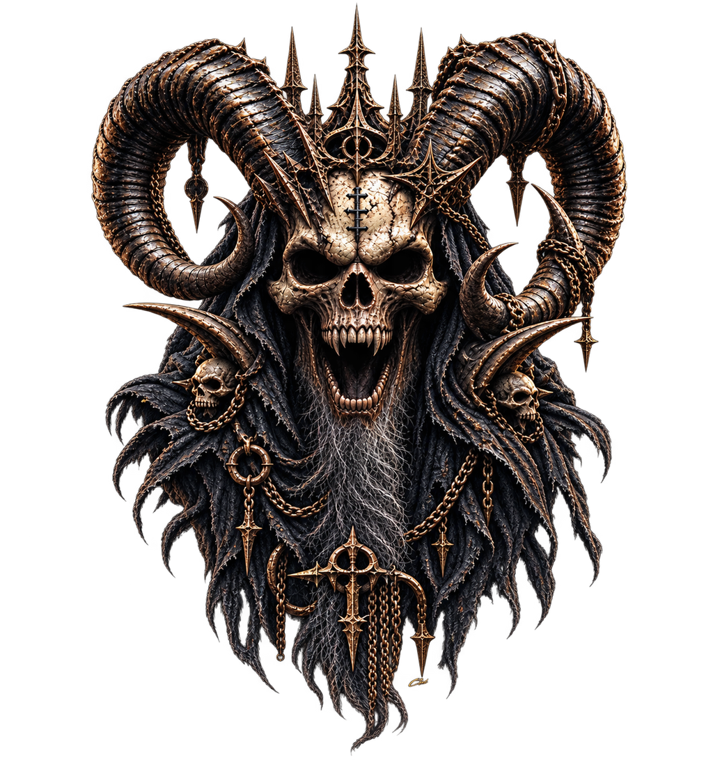 FALLEN ANGEL – The Ashen Crown 3D | Wall Tapestry