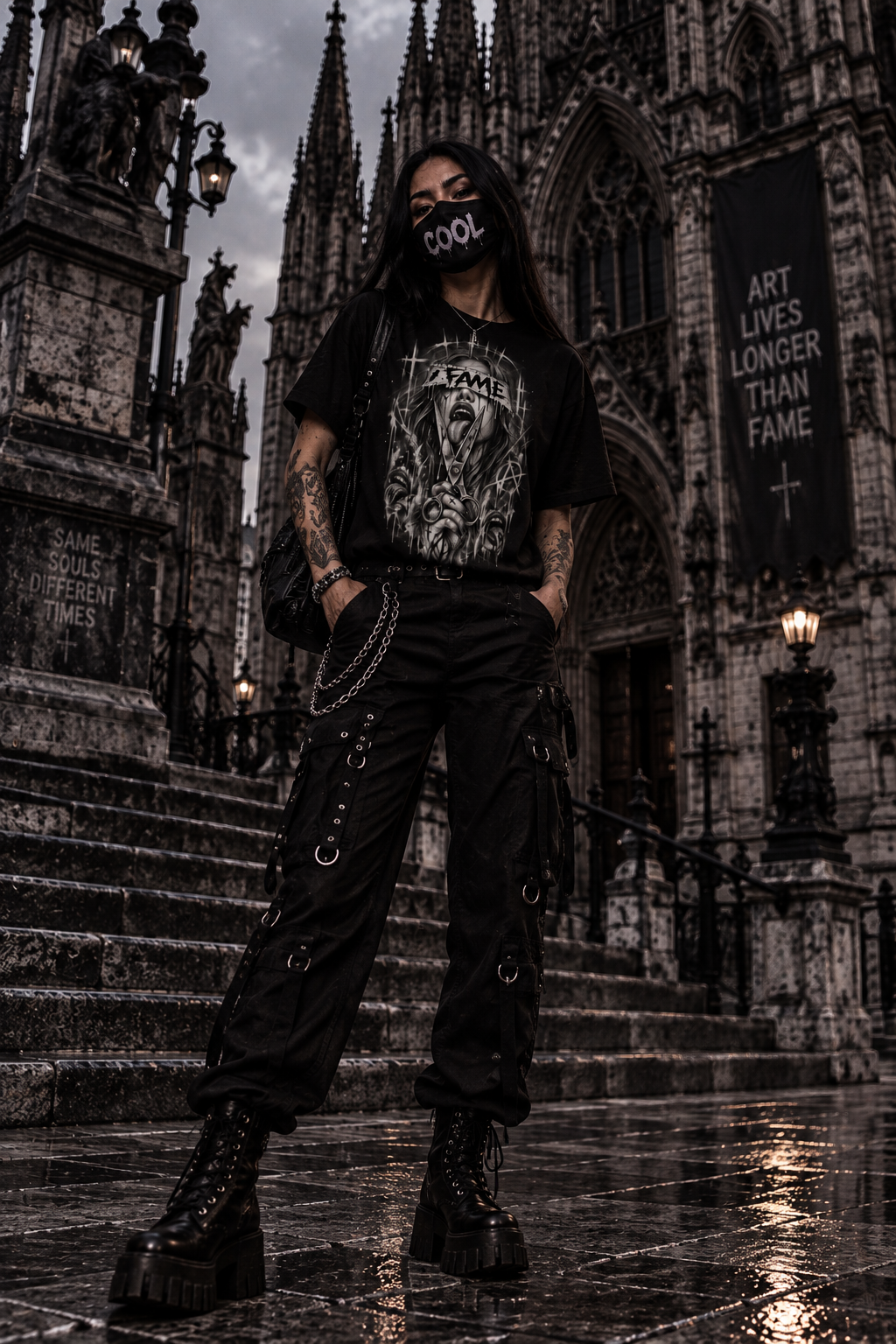 DARK REFLECTIONS – FAME | Dark Art T-Shirt