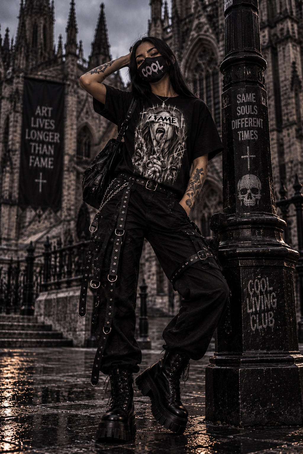 DARK REFLECTIONS – FAME | Dark Art T-Shirt