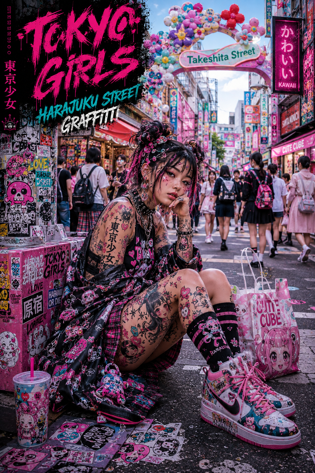 TOKYO GIRLS™ – Graffiti Queens | Harajuku Street