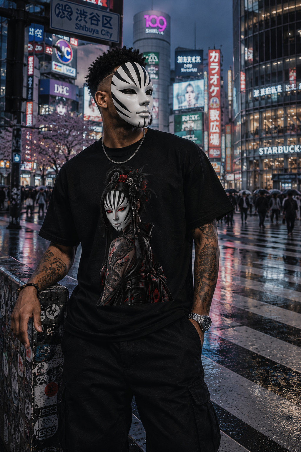 TOKYO GIRLS – Beyond the Mask | Japanese Gothic T-Shirt