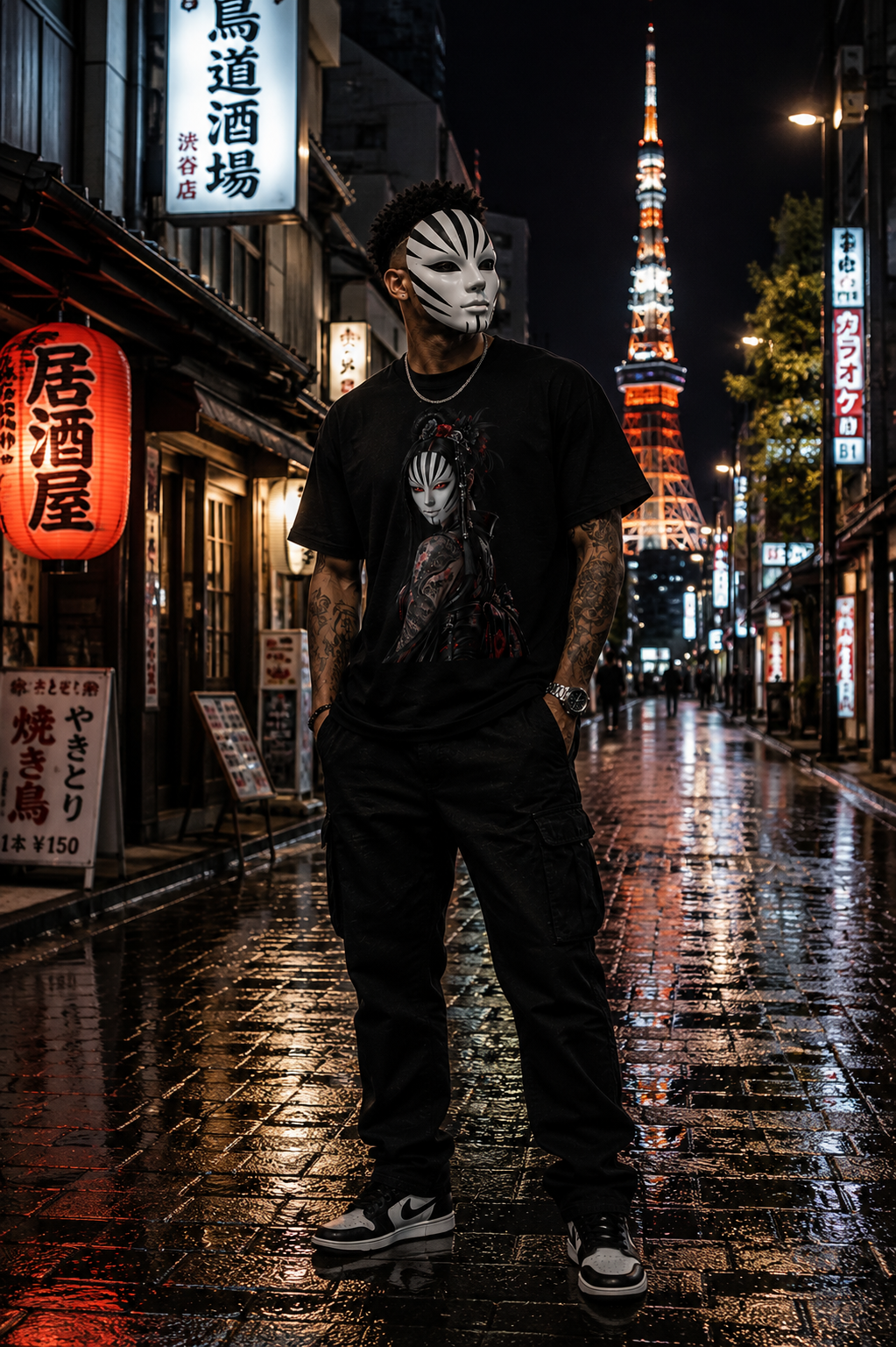 TOKYO GIRLS – Beyond the Mask | Japanese Gothic T-Shirt