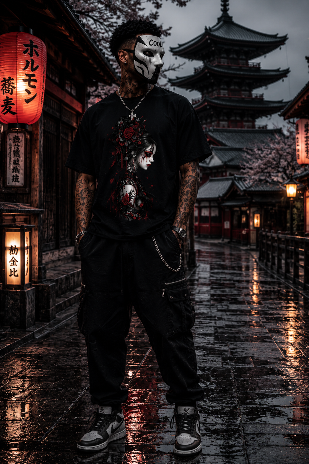 DARK REFLECTIONS – Silent Elegance | Gothic T-Shirt