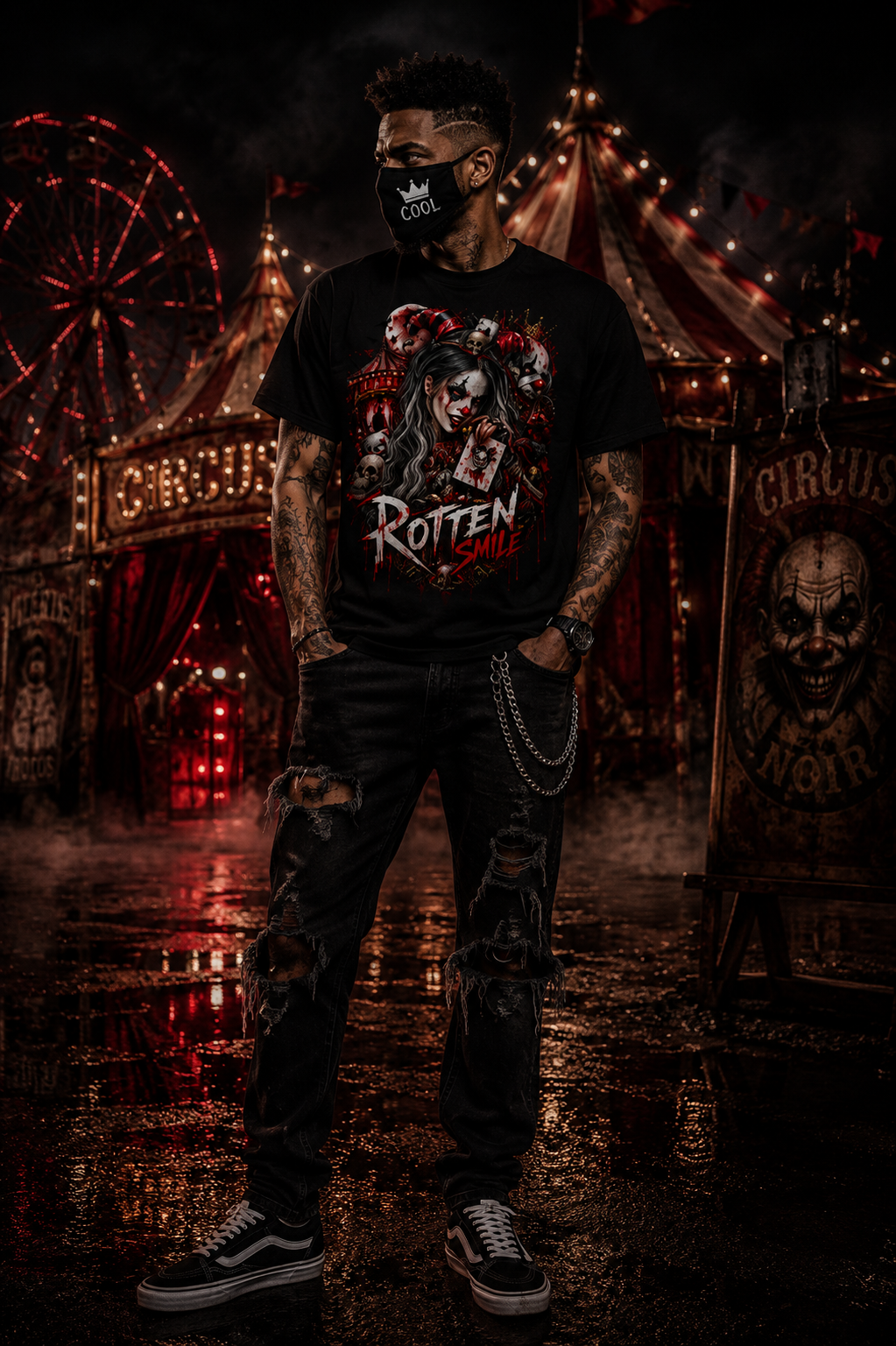 CIRCUS NOIR – Rotten Smile | Horror T-Shirt