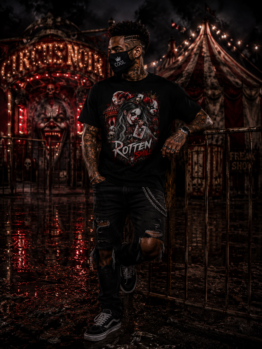 CIRCUS NOIR – Rotten Smile | Horror T-Shirt