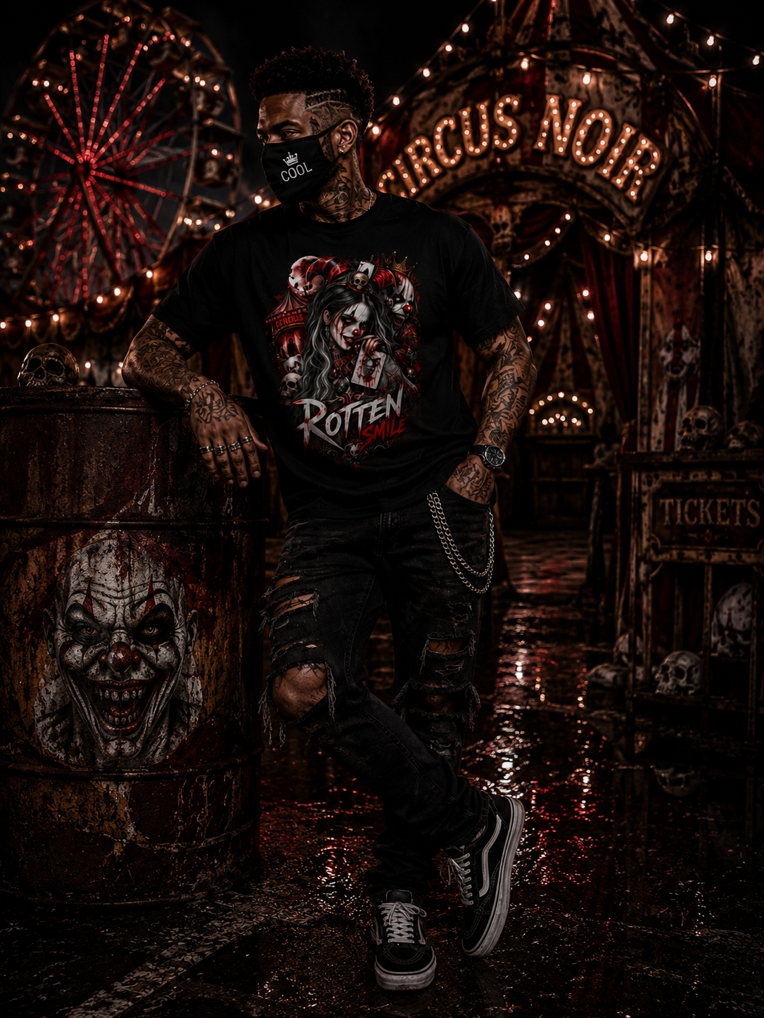 CIRCUS NOIR – Rotten Smile | Horror T-Shirt