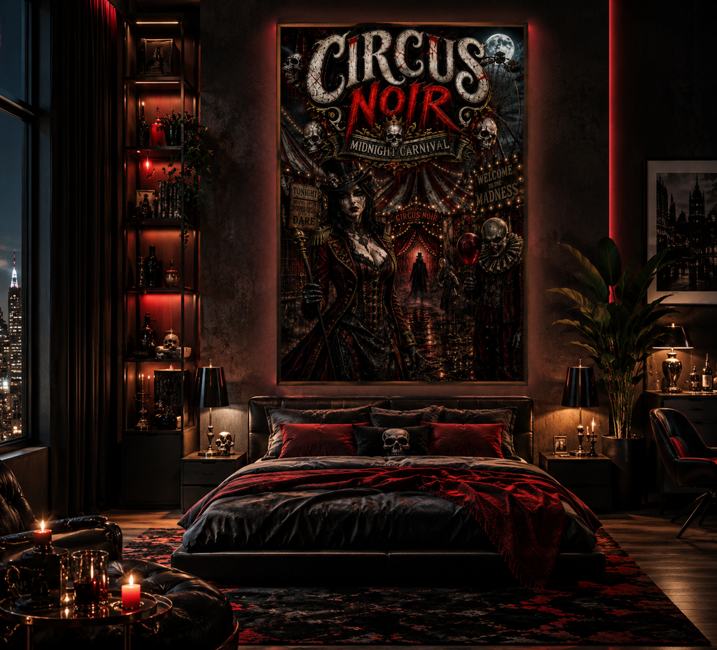 CIRCUS NOIR – Midnight Carnival | Gothic Poster